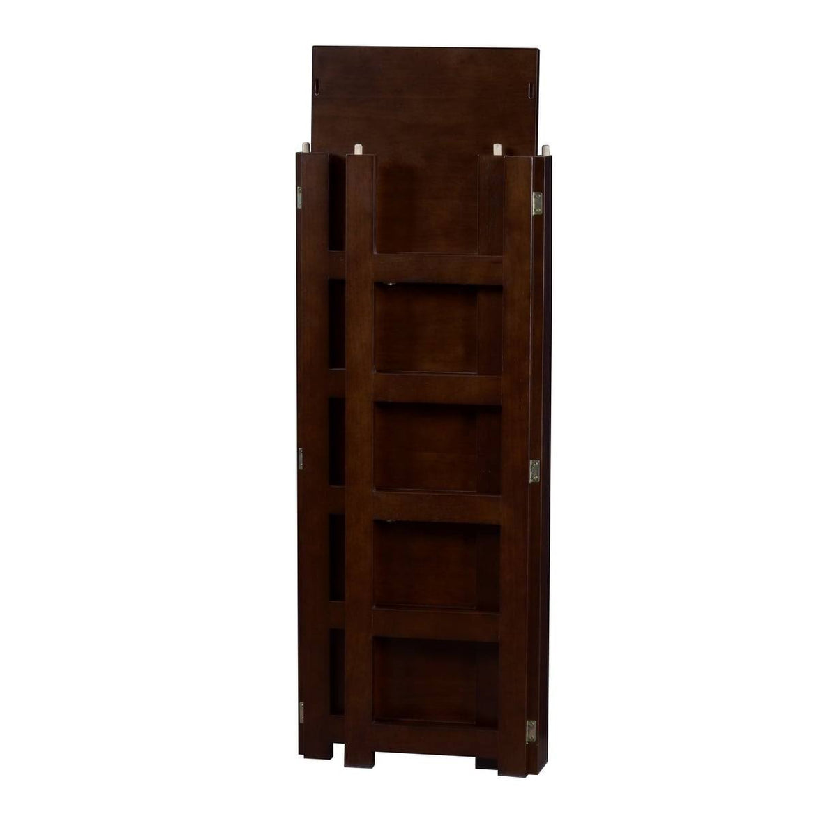 Mocha Walnut Square Folding Bookcase E1891