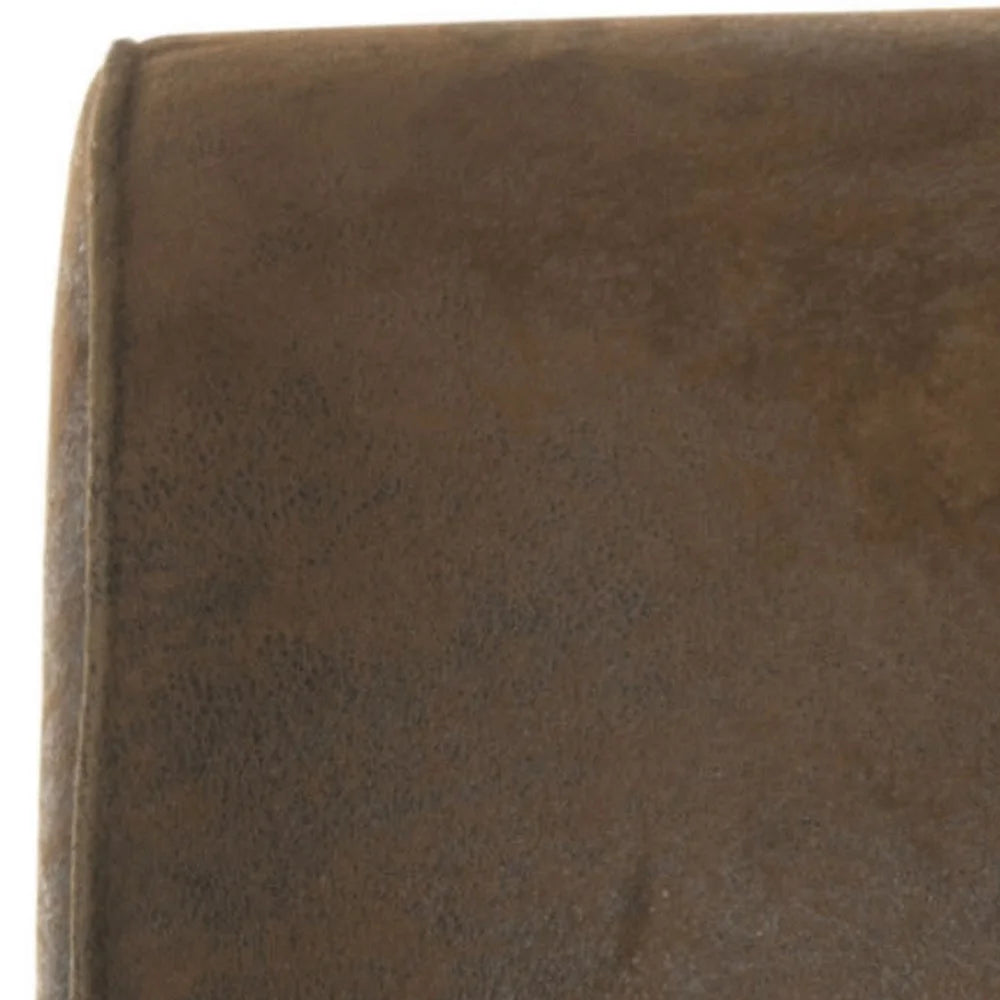 Brown Fully Upholstered Club Chair with Casters S935