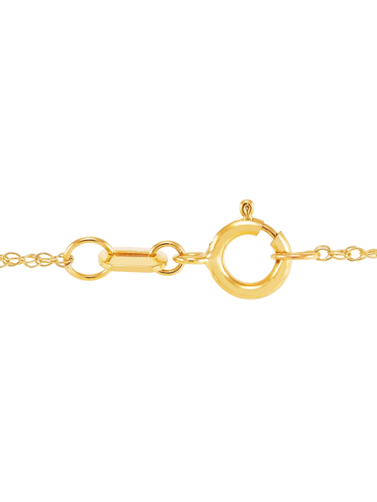 10K Yellow Gold Bar Plaque Necklace, 18" I64377