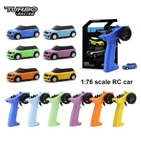 Mini RC Car 2.4GHz 1/76 Electric Racing Vehicle Orange&Blue G860646