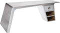 Aluminum Desk with 1 Drawer and 2 Shelves X923
