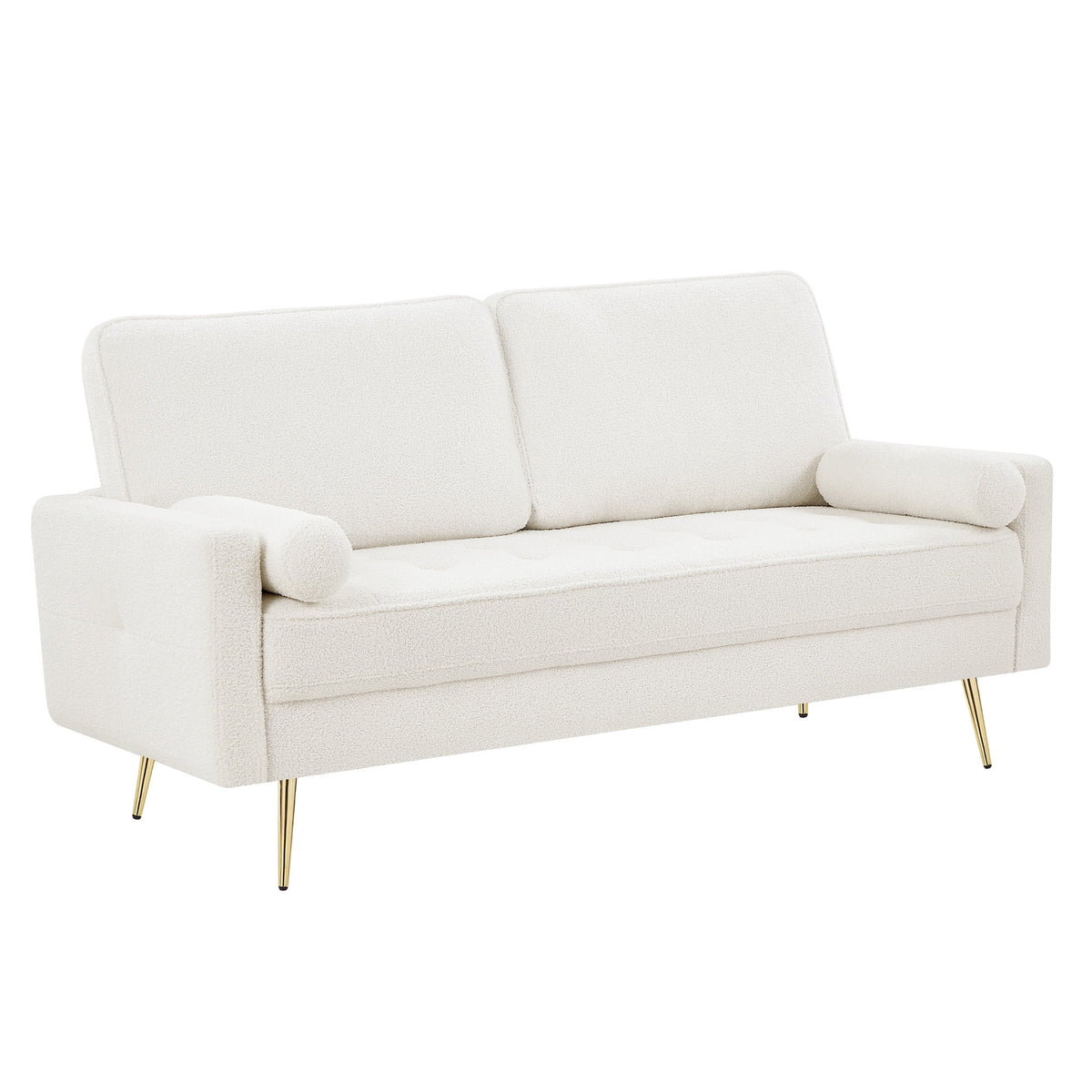 2 Seater Boucle Sofa with 2 Pillow T887