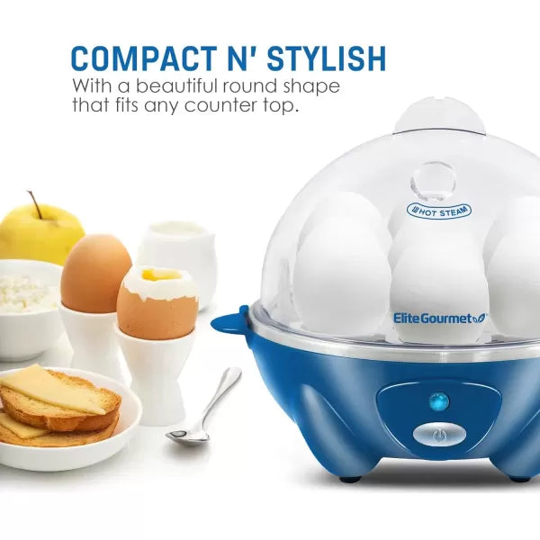 7 Egg Capacity Electric Egg Cooker with Auto Shut-Off G801
