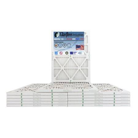 14x22x1 MERV 10 Furnace Air Filter, Qty:12 P82597