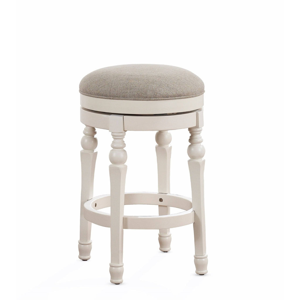 White Backless Counter Stool Z882304