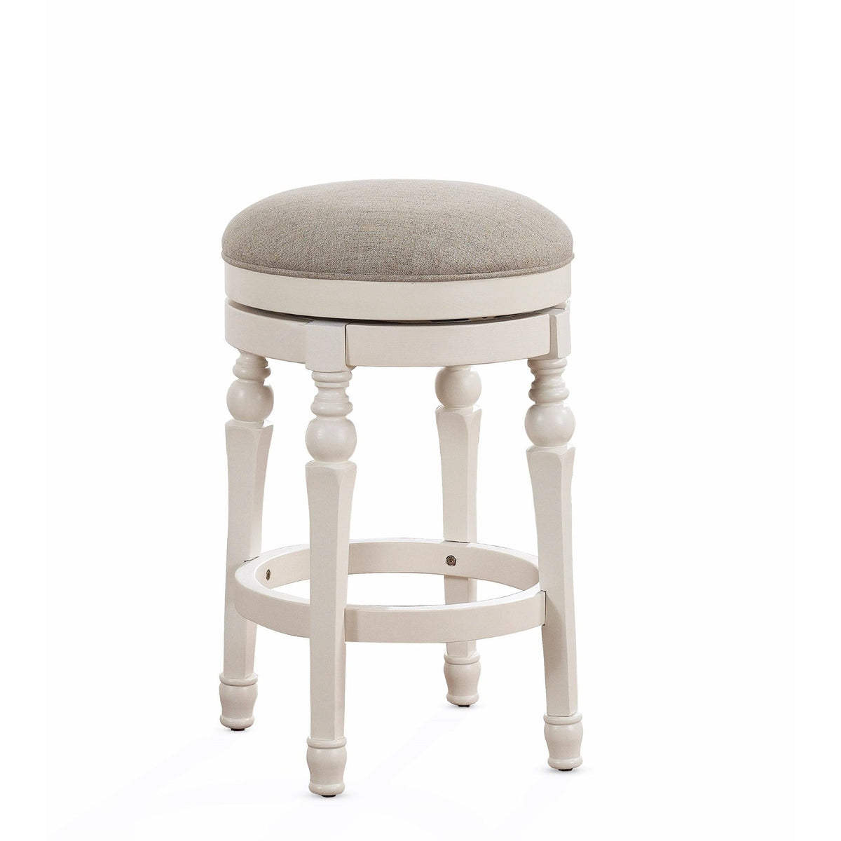 White Backless Counter Stool Z882304