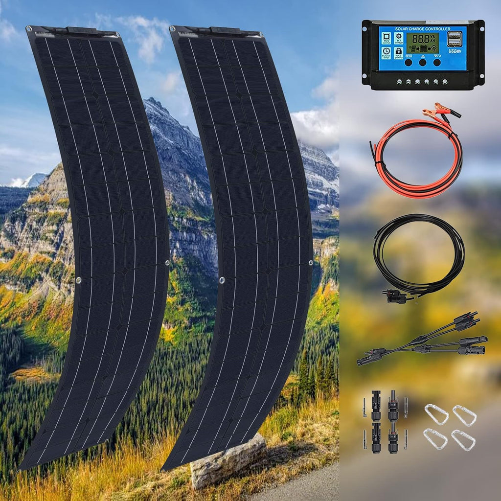 800W Flexible Monocrystalline Solar Panel Kit with 40A Controller V32969
