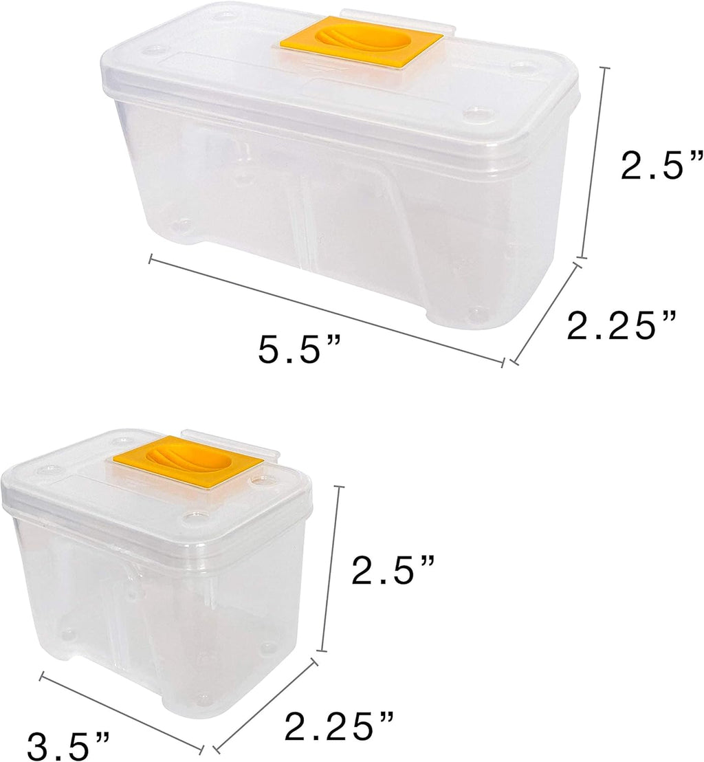 Hardware Case Tackle Box with Removable Compartment Organizer, Pack of 2 T47816