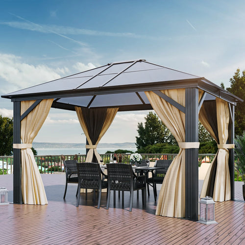 12 Ft. W X 10 Ft. D Outdoor Patio Gazebo G75731