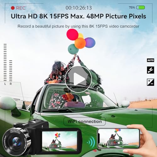 8K Camcorder 48MP UHD Video Camera I351971