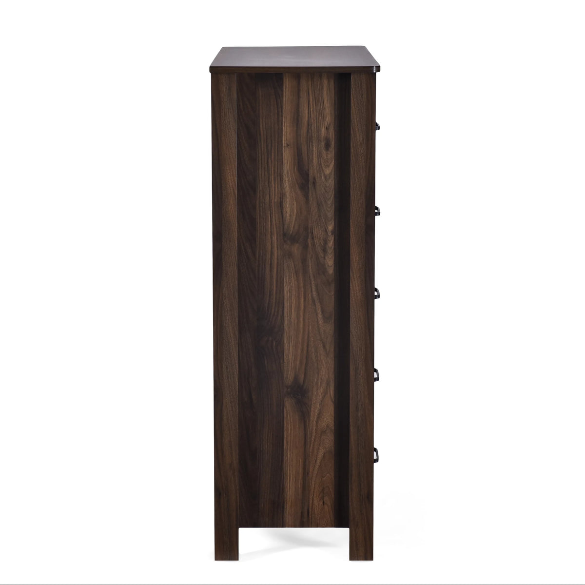 Medium Brown 5 Drawer Faux Wood Dresser C18736