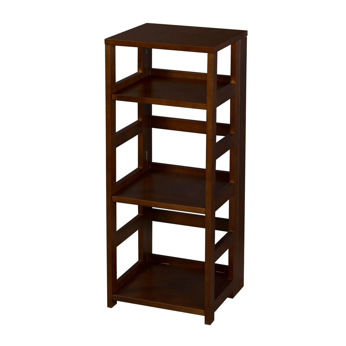 Mocha Walnut Square Folding Bookcase E1891