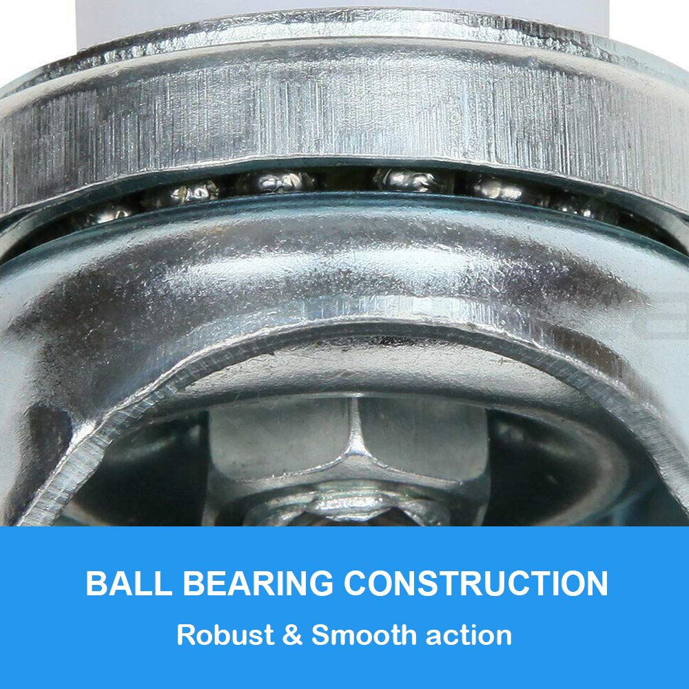 Set of 4 Expanding Stem Casters with and Without Brakes K418