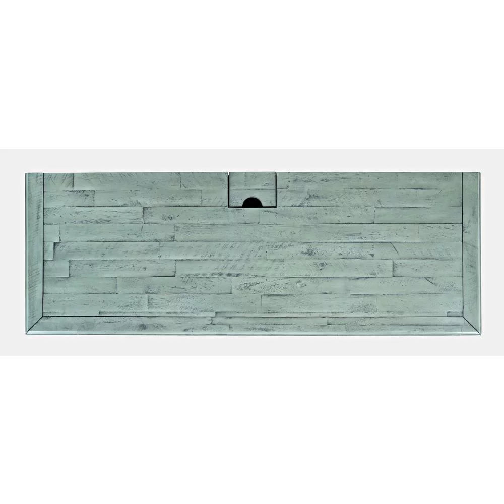 Distressed Acacia USB Charging Desk P524