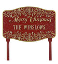 Red Cast Aluminum Yard Sign O919531