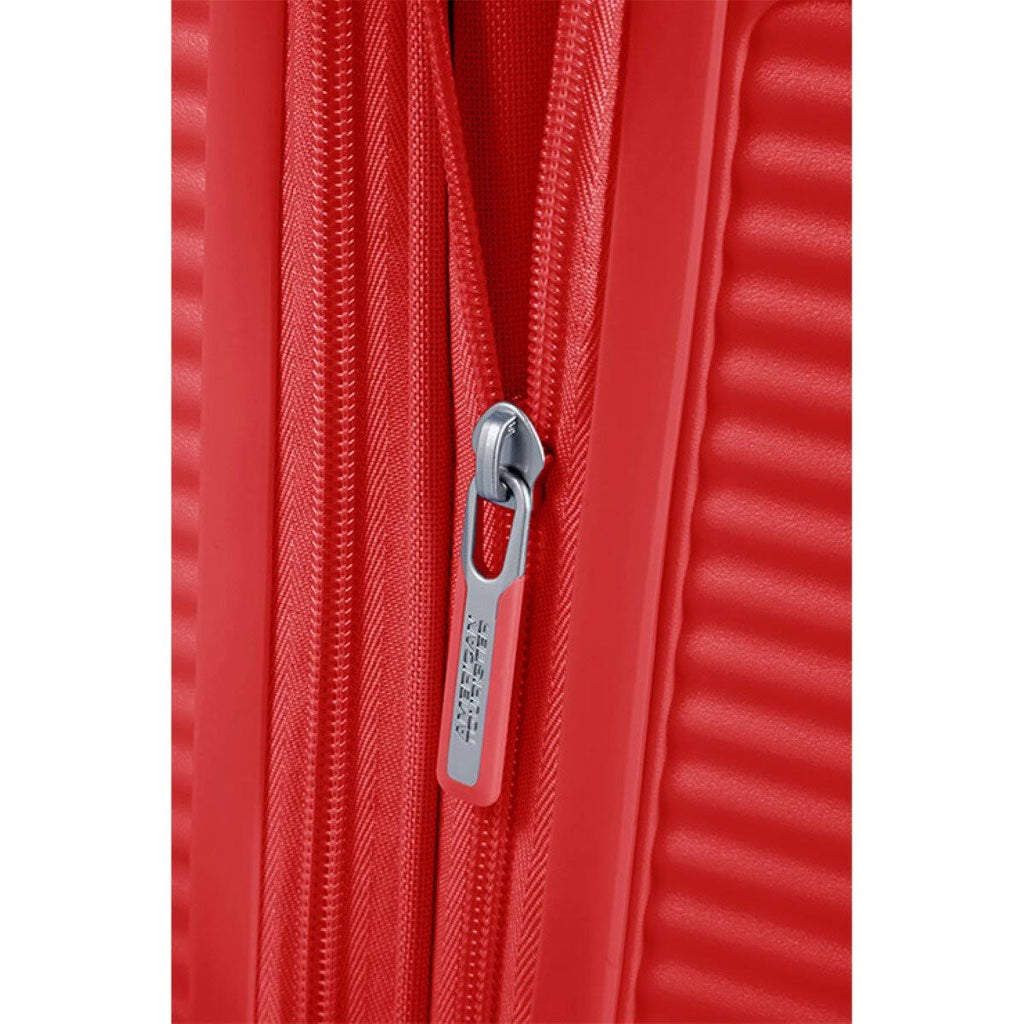 Coral Red Expandable Four-Wheel Cabin Suitcase 55cm F232