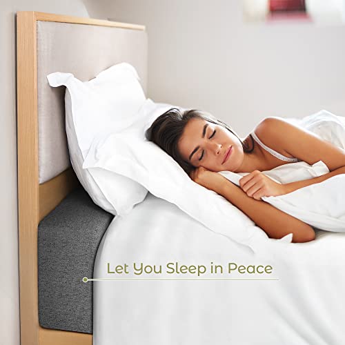 Bed Gap Filler Mattress Extender Headboard Pillow High-Density Foam with Removable Cover E719545