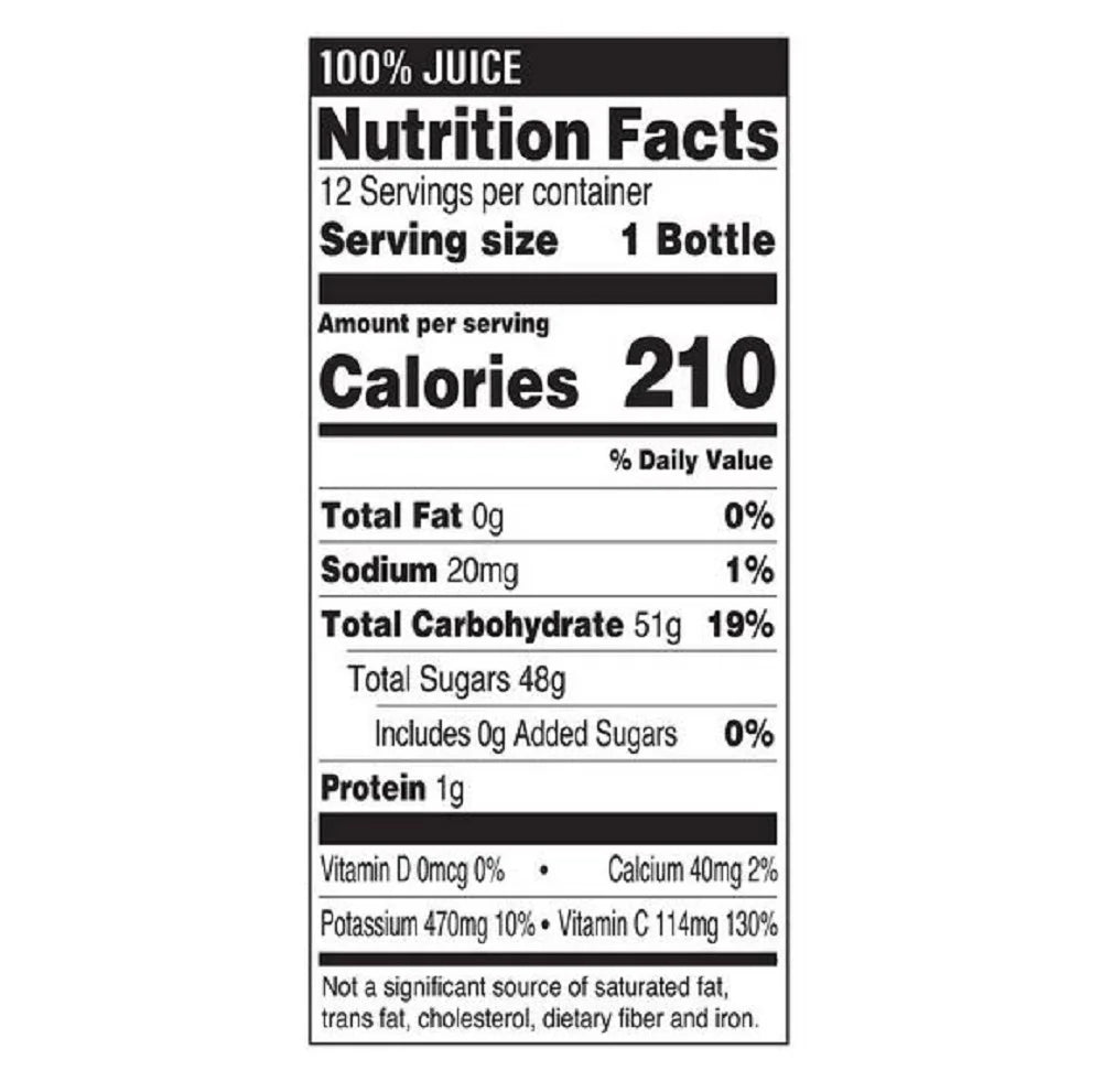 100% Apple Juice 15.2 oz 12 pk E53006