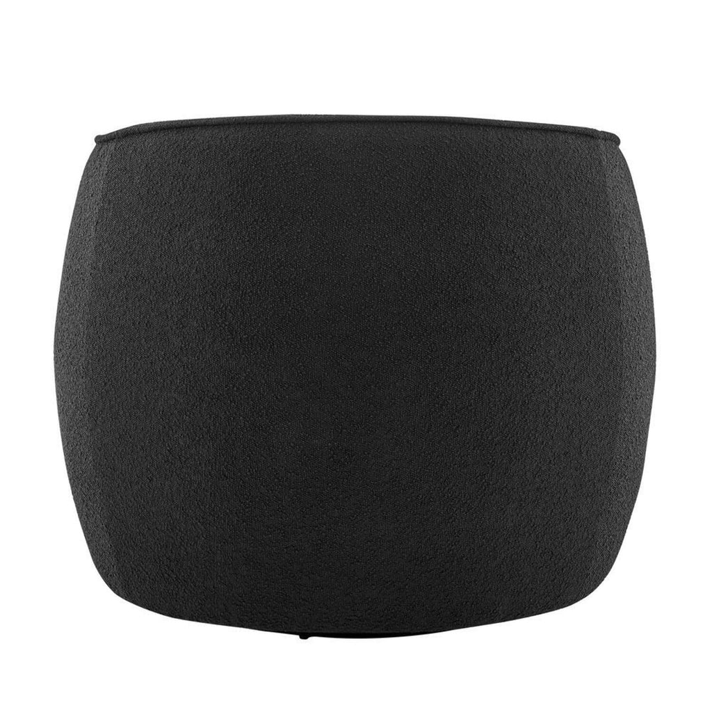 Black Fabric Swivel Accent Chair J195