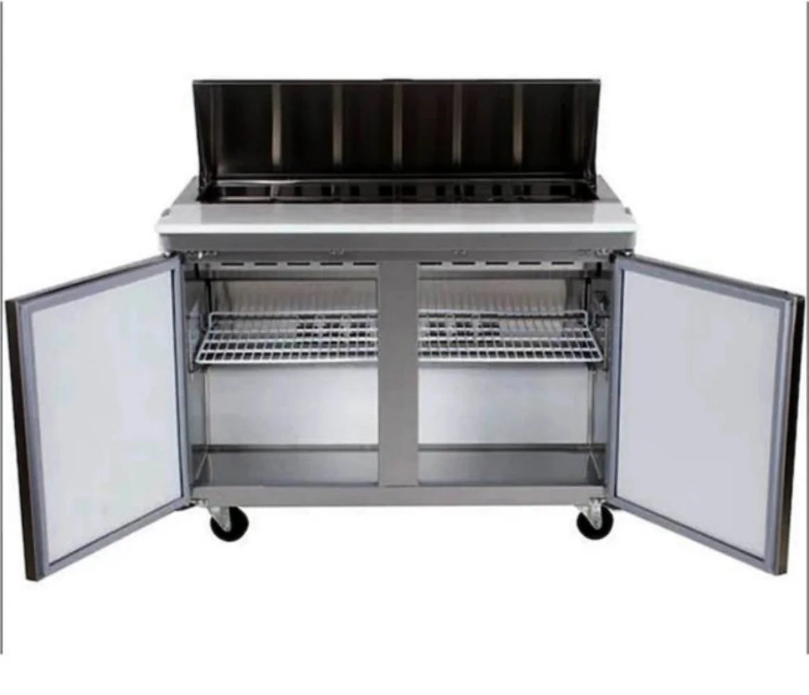 Commercial Mega Food Prep Table Refrigerator Cooler in Stainless Steel P504326