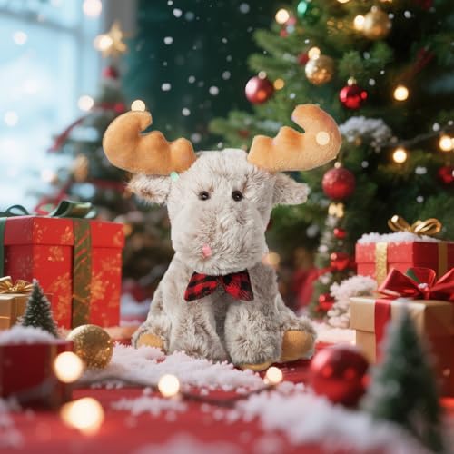 Gray Moose Plush Stuffed Animal H313