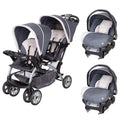 Magnolia Double Baby Stroller and Single Car Seat P490108