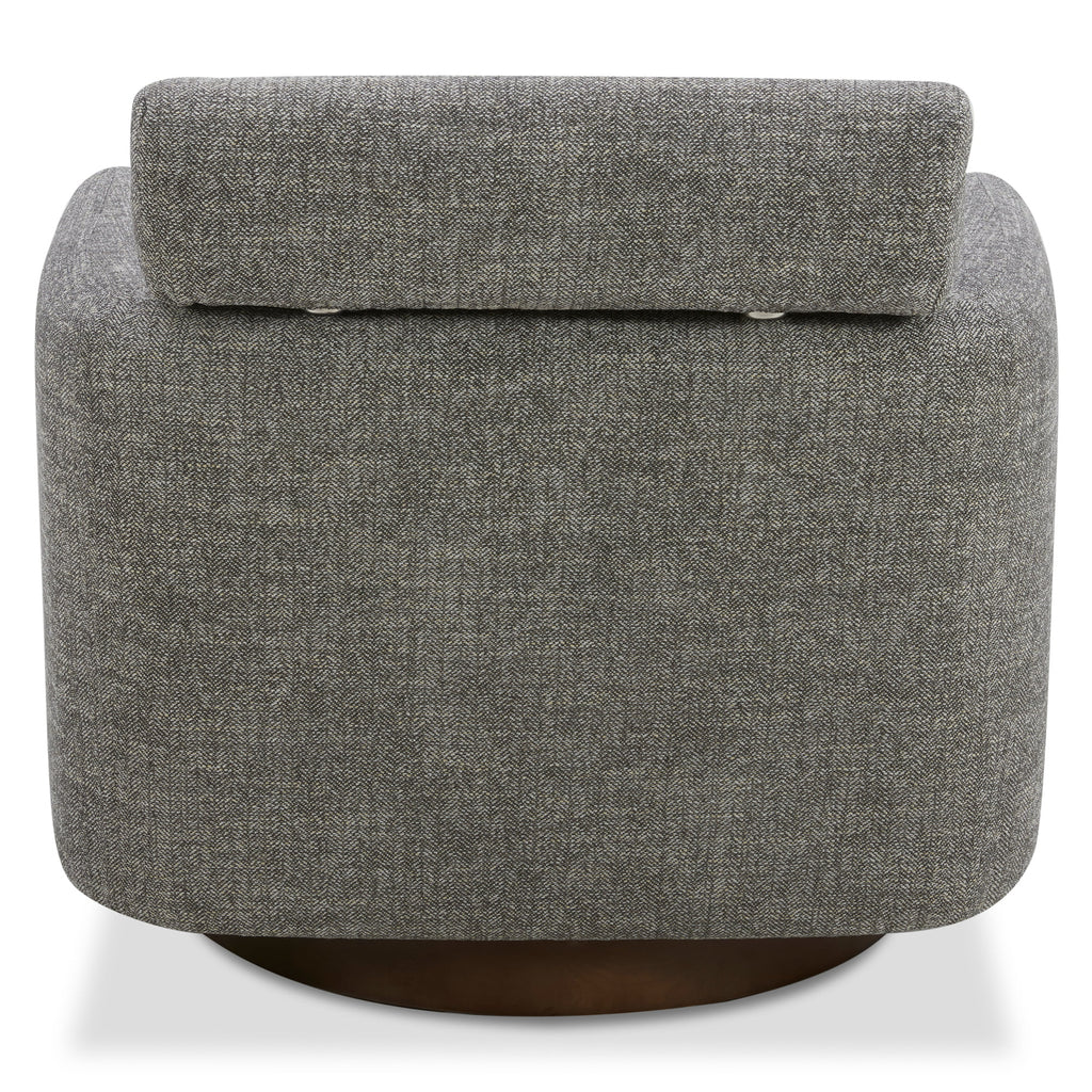 Swivel Accent Barrel Chair with Adjustable Backrest L5274
