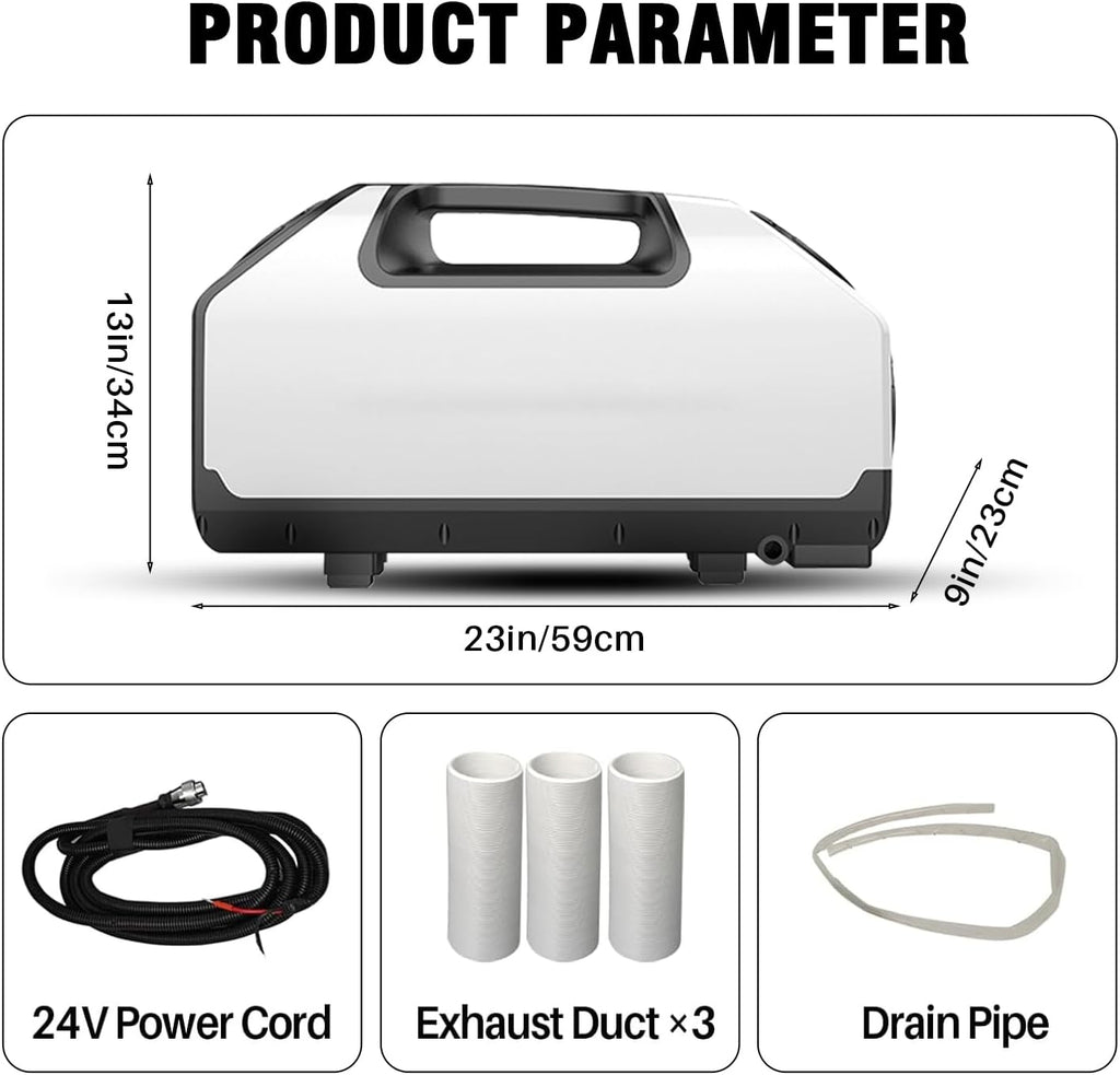 Portable Camping Air Conditioner 2900BTU 24V 700W 3 Wind Speeds Q633