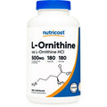 L-Ornithine 500mg 180 Capsules Gluten Free Supplement H4414