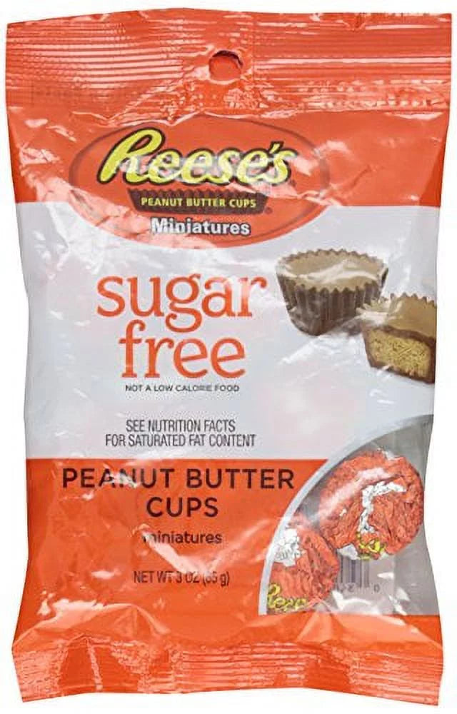 Sugar Free Peanut Butter Cups Miniatures Pack of 18 V549828