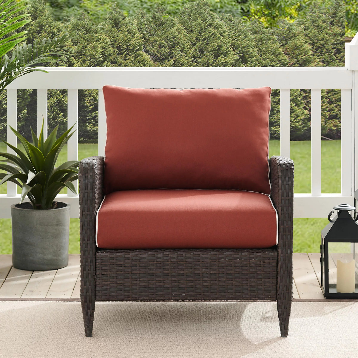 Outdoor Wicker Arm Chair X130079