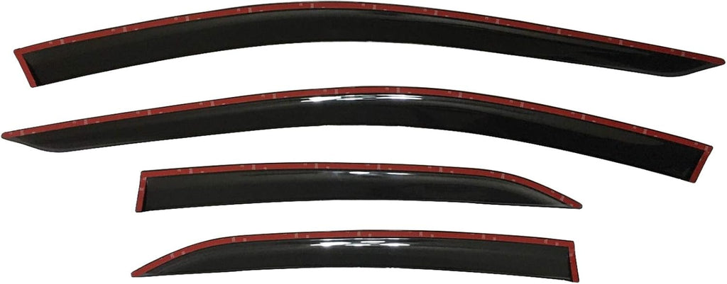 Dark Tinted Side Window Visor Deflectors Pack of 2 P491