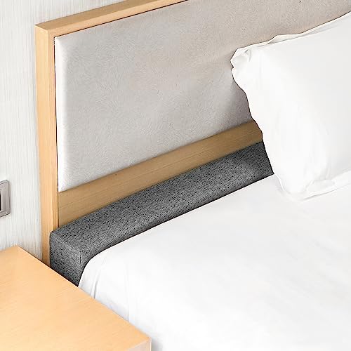 Bed Gap Filler Mattress Extender Headboard Pillow High-Density Foam with Removable Cover E719545