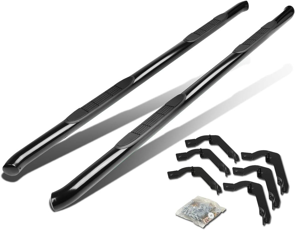 Stainless Steel Black Powdercoated Side Step Nerf Bar Running Boards T143