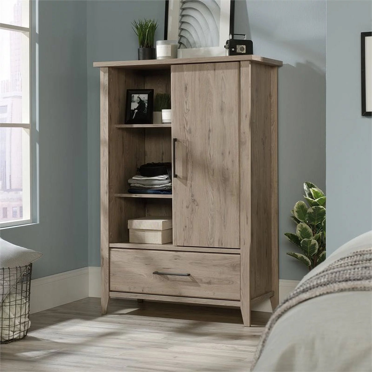 Wood Bedroom Armoire D6900