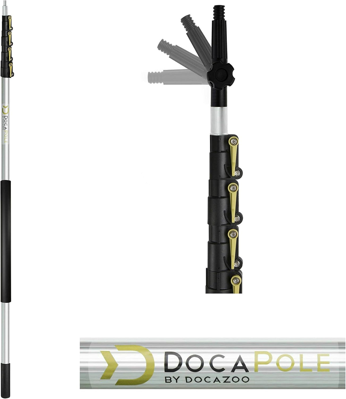 11 Inch Medium Bristle Deck Brush with Telescoping Pole P49583